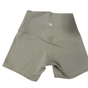 Lululemon sage green, gray short size 1